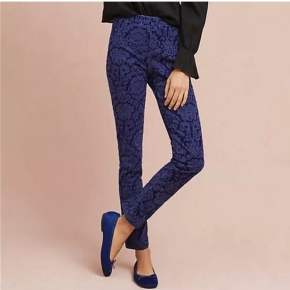 Anthropologie Blue Skinny Pants